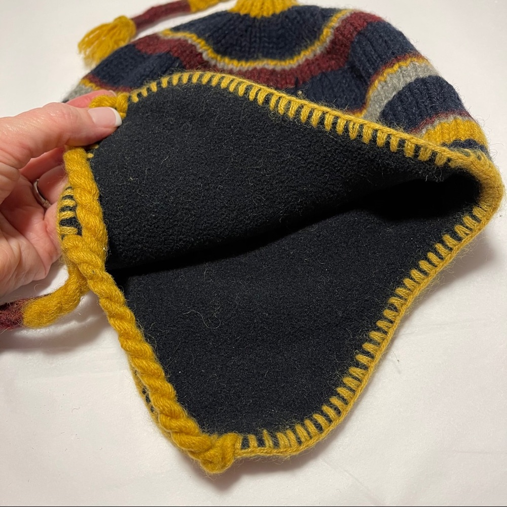 WEATHERPROOF wool blend knit beanie pom winter hat